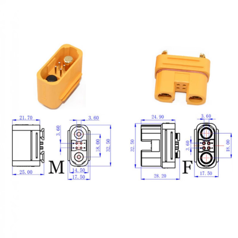 Amass AS150U Male Connector