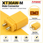 Amass XT30AW-M Male Connector