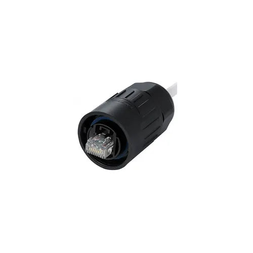BD24-RJ45 Series RJ45 Male Plug IP67 Metal Shell Waterproof Ethernet Connector