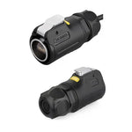 BD24-RJ45 Series RJ45 Male Plug IP67 Metal Shell Waterproof Ethernet Connector