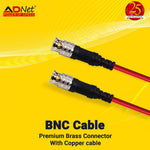 BNC Cable Premium Brass Connector with Copper Cable