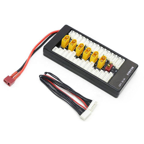 T Plug, XT60, 4mm Banana Connector Female-XT60 Plug 2-6S Lipo Battery Parallel Charging Board