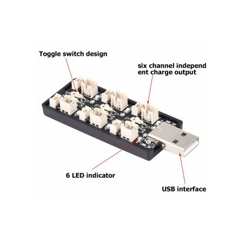 1S 3.7V/4.20V LiPo Battery USB Charger