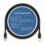 LappyPower Premium 4K Male HDMI to HDMI Cable (1.8m)