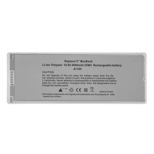 Compatible Laptop Battery for Apple A1185 - MA561, MacBook 13- A1181, 13- MA254, 13- MA255 Series Laptops (4800mAh, 6-Cell)