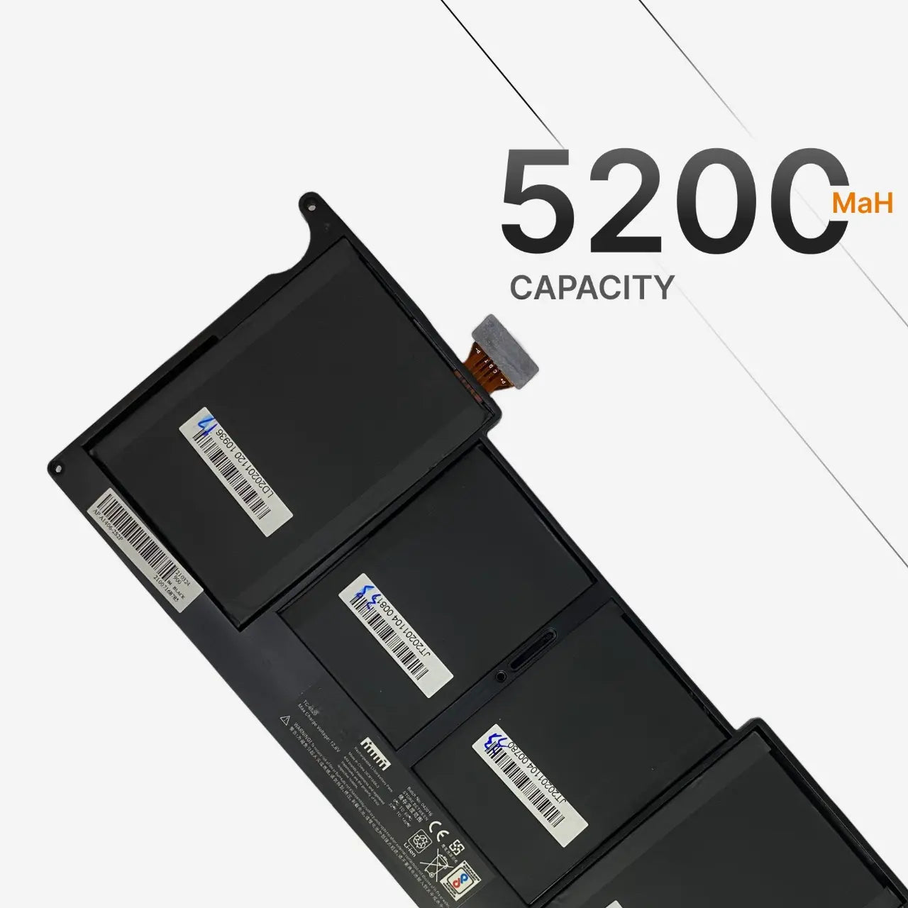 Compatible Laptop Battery for Apple A1406 - A1495 Macbook Air 11.6-inch MD711 , MD712 , MD711LL/A Laptops (5200mAh, 4-Cell)