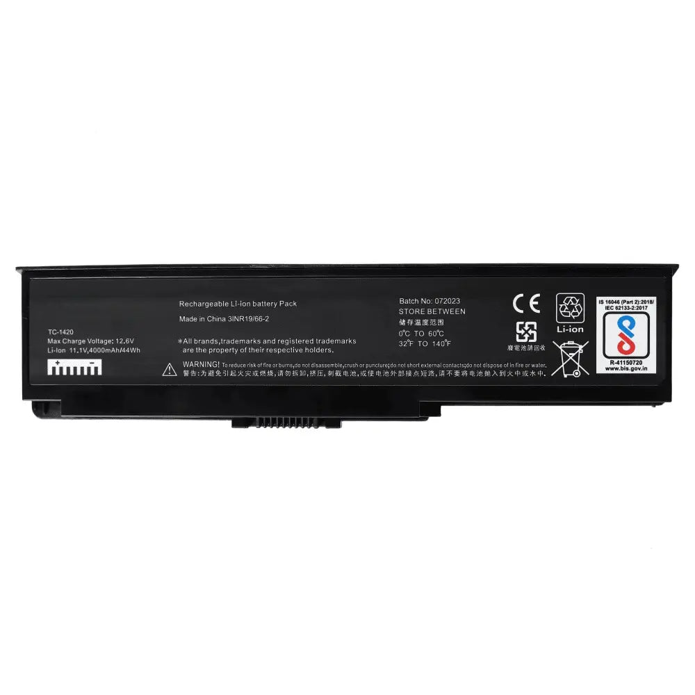 Compatible Laptop Battery for Dell 1420 - Vostro 1400, Inspiron 1420, FT080, FT092 Laptops (4000mAh, 6-Cell)
