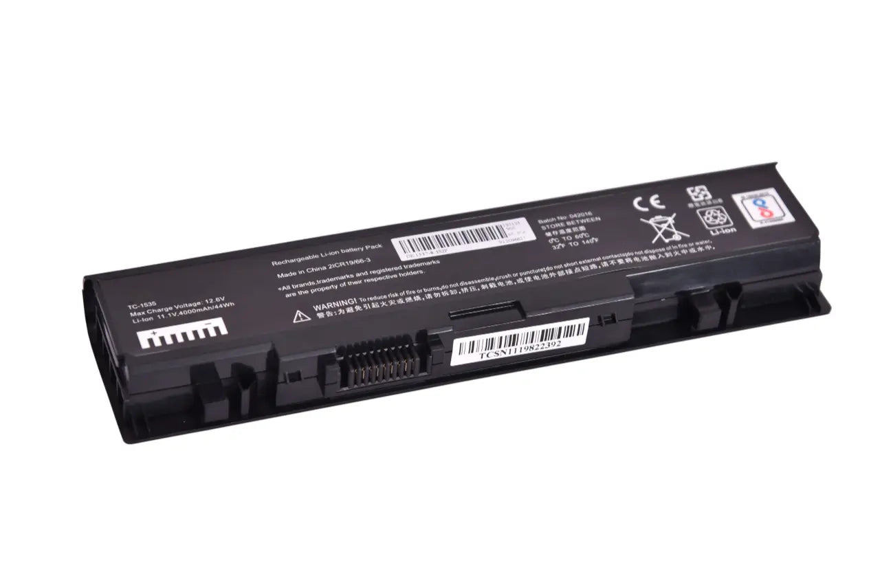 Compatible Laptop Battery for Dell 1535 - Studio 1536, 1537, 1538, 1555, 1557, 1558, PP33L, PP39L, WU946 Laptops (4000mAh, 6-Cell)