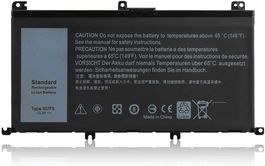 Compatible Laptop Battery for Dell 357F9 - Inspiron 15 7566, 7567, 7557, 5576, 5577 Laptops (4400mAh, 6-Cell)