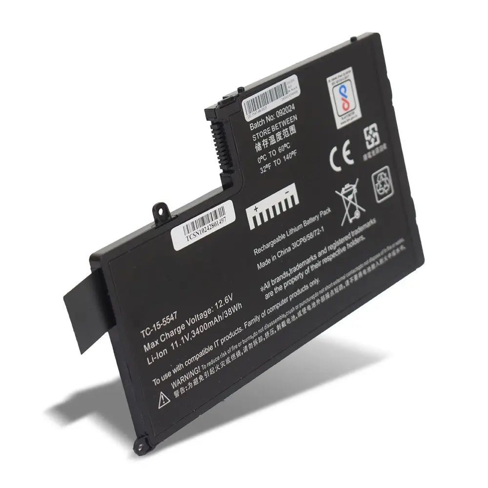 Compatible Laptop Battery for Dell 5547 - TRHFF, Inspiron 5548 Laptops (3400mAh, 3-Cell)
