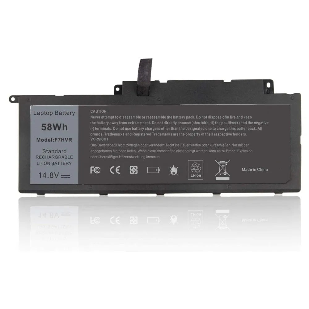 Compatible Laptop Battery for Dell 7537 - F7HVR, T2T3J, G4YJM, 062VNH, 17 7737, Inspiron 15 7537 Series Laptops (3800mAh, 4-Cell)