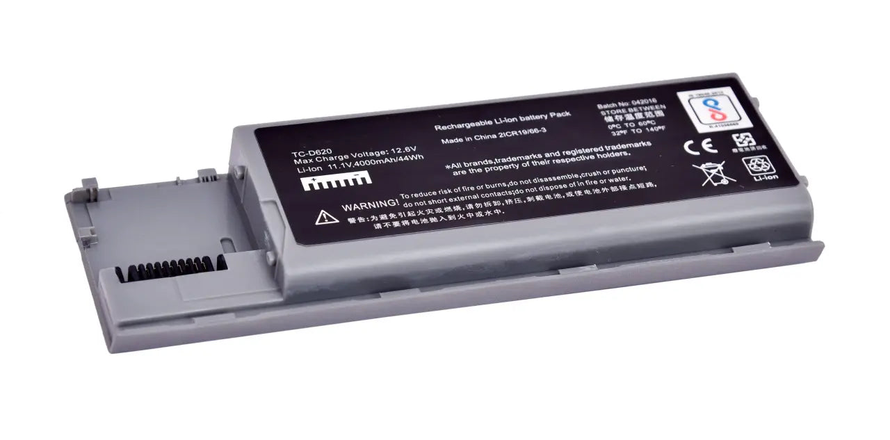 Compatible Laptop Battery for Dell D620 - Latitude D620, D630, D631, Precision M2300 Laptops (4000mAh, 6-Cell)