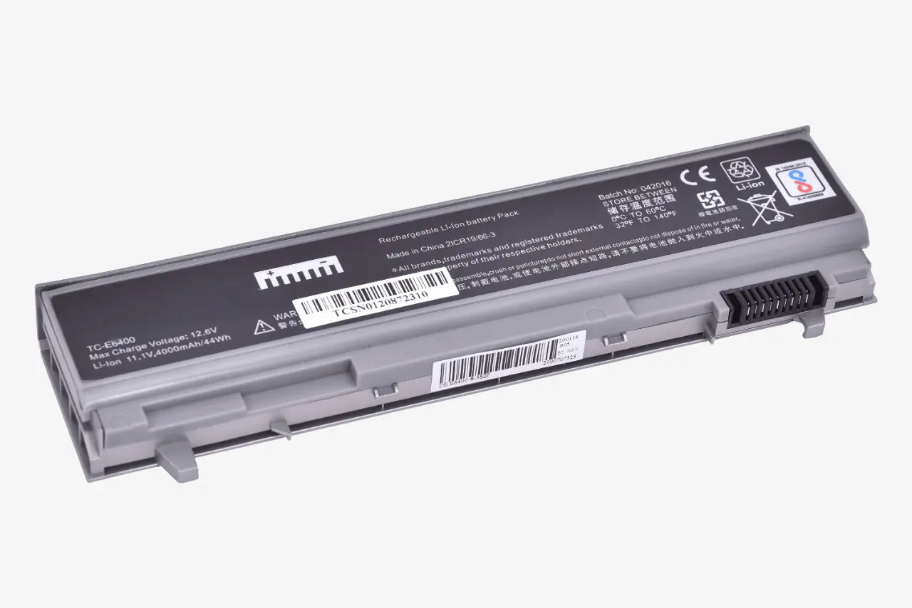 Compatible Laptop Battery for Dell E6400 - Latitude E6500, E8400 Laptops (4000mAh, 6-Cell)