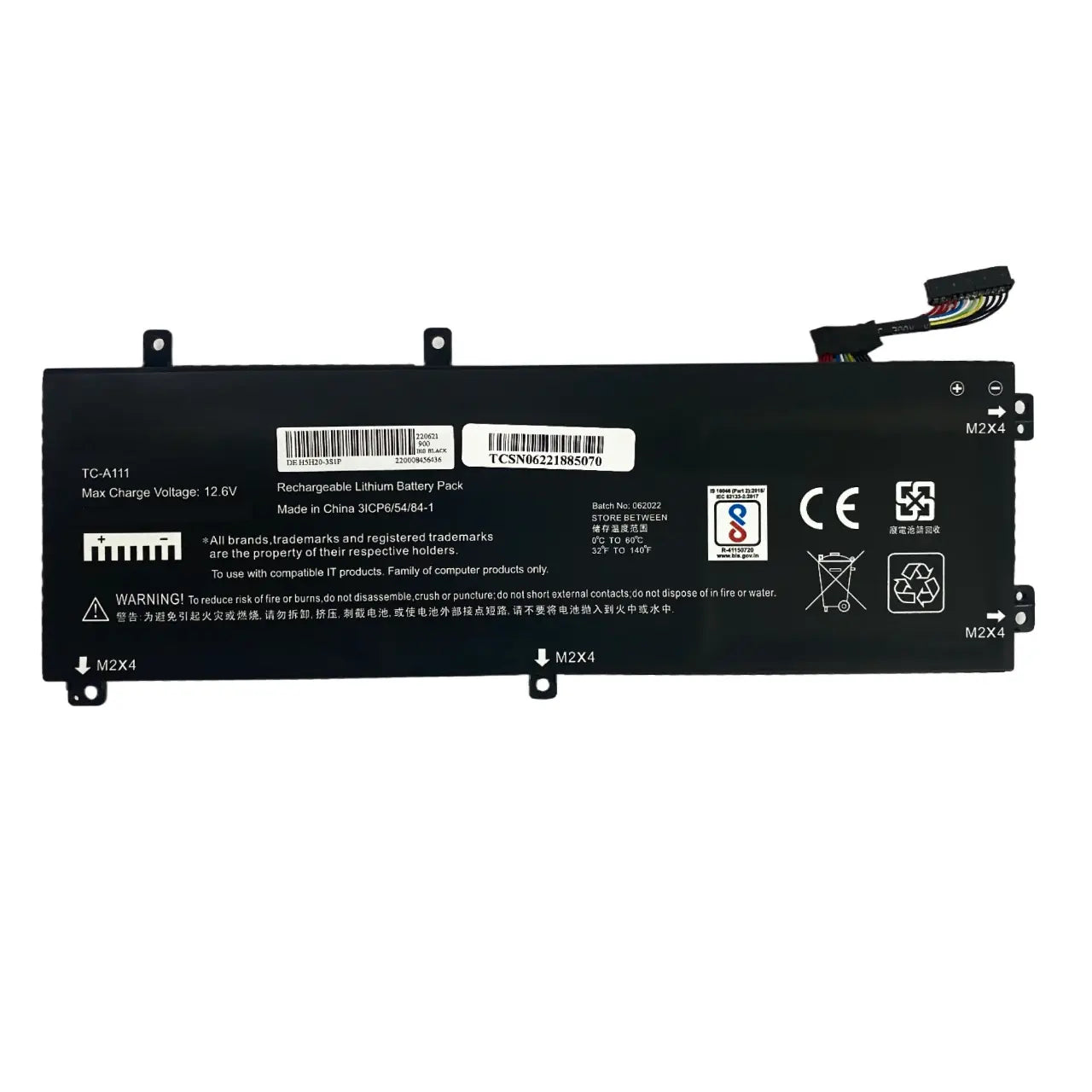 Compatible Laptop Battery for Dell H5H20 - Precision 5510, XPS15 9560, 5D91C, P56F001 Laptops (4800mAh, 3-Cell)