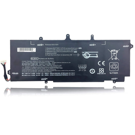 Compatible Laptop Battery for HP BL06XL - BL06042XL, EliteBook 1040 G1, 1040 G2 Series Laptops (3100mAh, 6-Cell)