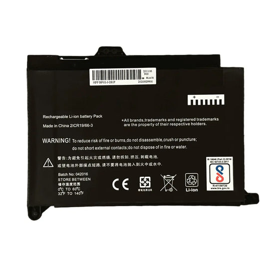 Compatible Laptop Battery for HP BP02XL - Fits BPO2XL, HP 15-AU, HP 15-AW Series Laptops (4500mAh, 2-Cell)