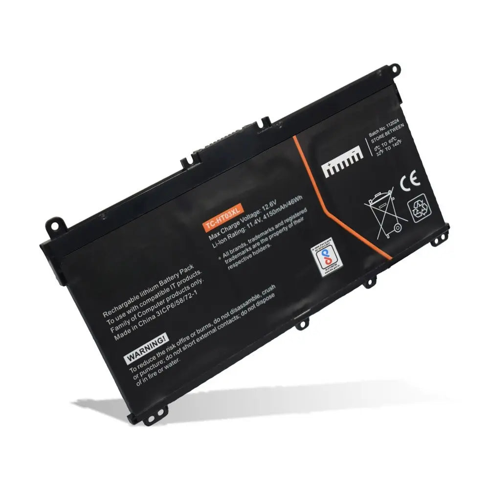 Compatible Laptop Battery for HP HT03XL - 3-Cell, 4150 mAh, Long Backup