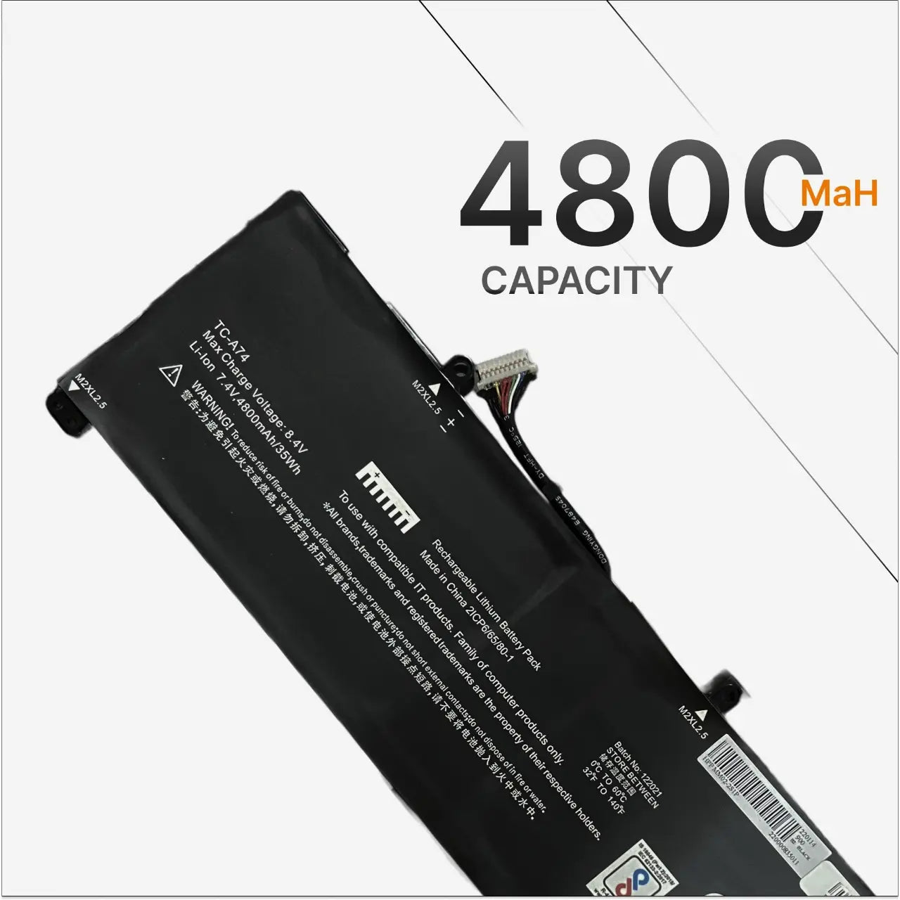 Compatible Laptop Battery for HP MM02XL - 13-AN0000TU, 13-AN0001TU Laptops (4800mAh, 2-Cell)