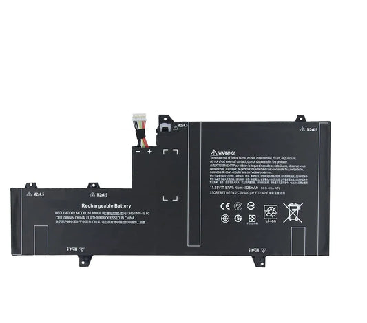 Compatible Laptop Battery for HP OM03 - OM03XL, Elitebook x360 1030 G2 Laptops (3800mAh, 3-Cell)