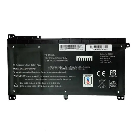 Compatible Laptop Battery for HP ON03xl - B103XL, BIO3XL, Pavilion X360 13-U104TU Laptops (3400mAh, 3-Cell)