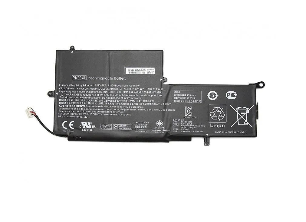 Compatible Laptop Battery for HP PK03XL - Spectre Pro X360 G1, X360 G2 Laptops (3600mAh, 3-Cell)