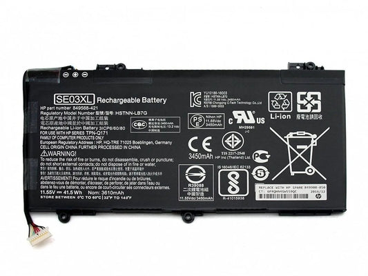 Compatible Laptop Battery for HP SE03XL - HSTNN-LB7G, Pavilion 14-AL000, 14-AL100, 14-AL015NA Series Laptops (3400mAh, 3-Cell)