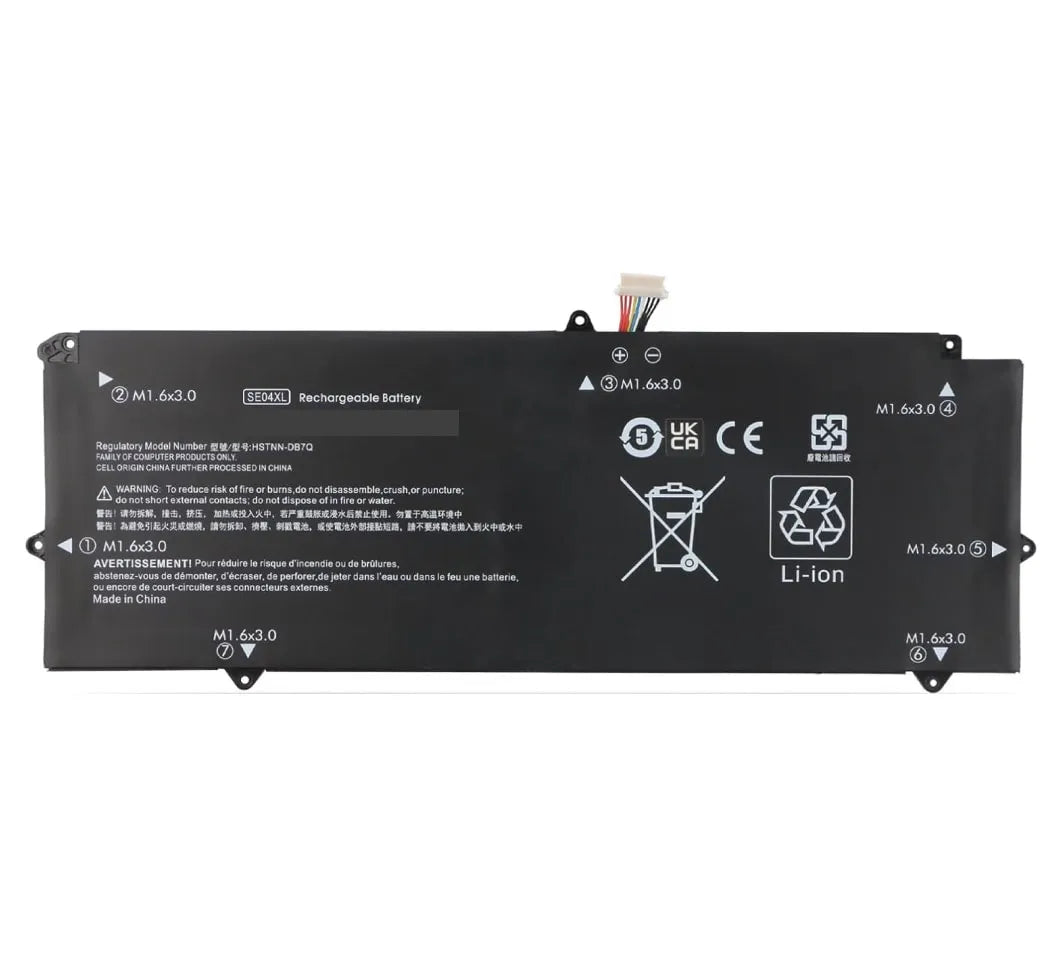 Compatible Laptop Battery for HP SE04XL, HSTNN-DB7Q, Pro X2 612 G2 Series Laptops (5000mAh, 4-Cell)