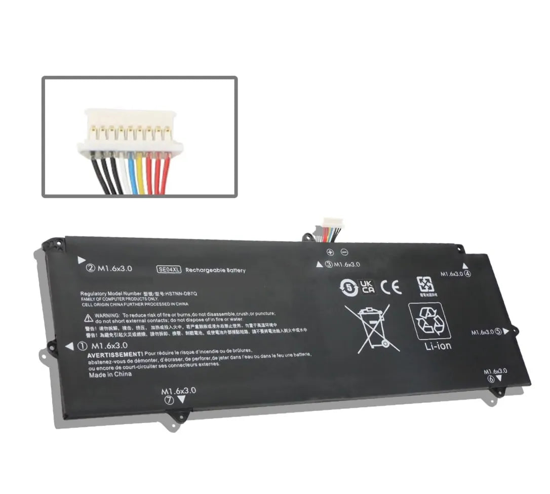 Compatible Laptop Battery for HP SE04XL, HSTNN-DB7Q, Pro X2 612 G2 Series Laptops (5000mAh, 4-Cell)