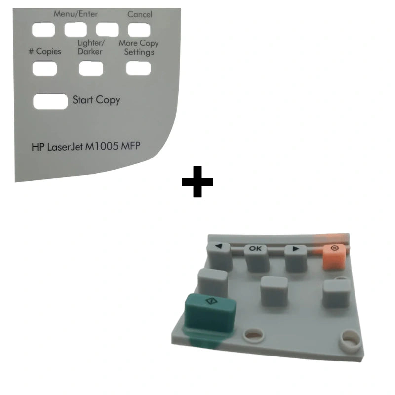 Control Panel Rubber + Sticker For HP Laserjet M1005 (SET)