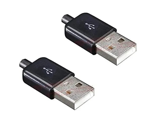 DIY USB 2.0 Type-A Male Connector (3 Set)