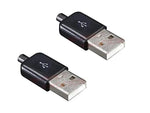 DIY USB 2.0 Type-A Male Connector (3 Set)