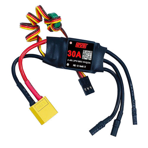 30A 2-4S Brushless ESC With 5V/2A BEC with XT60 & 3.5mm Plug For RC Drones