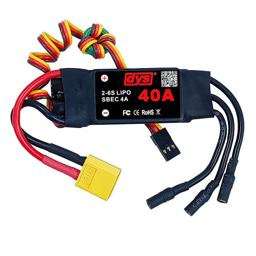 40A 2-6S Brushless ESC With 5V/4A SBEC with XT60 & 3.5mm Plug For RC Drones