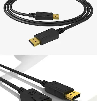 Display port Male to Display Port Male Cable supports resolutions upto 3840x2160 @60Hz