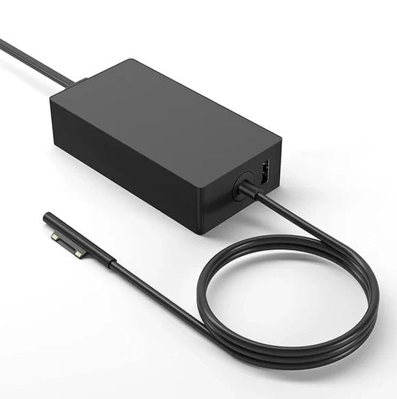 36W Laptop Adapter Compatible for Microsoft (12V 2.58A) Type Surface Connector (Power Cord Included)
