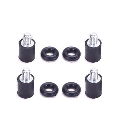 4pc M2x5+4 M2 Rubber Anti Vibration Damping Screws with Shock-absorbing Ring