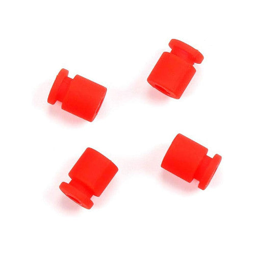 4Pcs M3 Anti-vibration Rubber Shock Absorber Ball Red 3x8mm