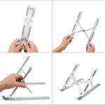 Foldable Height Adjustable Metal Frame Laptop Stand
