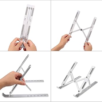 Foldable Height Adjustable Metal Frame Laptop Stand
