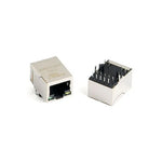 HY951180A - 1Port Upright RJ45 Connector with Magnetics Module & LED