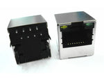 HY951180A - 1Port Upright RJ45 Connector with Magnetics Module & LED