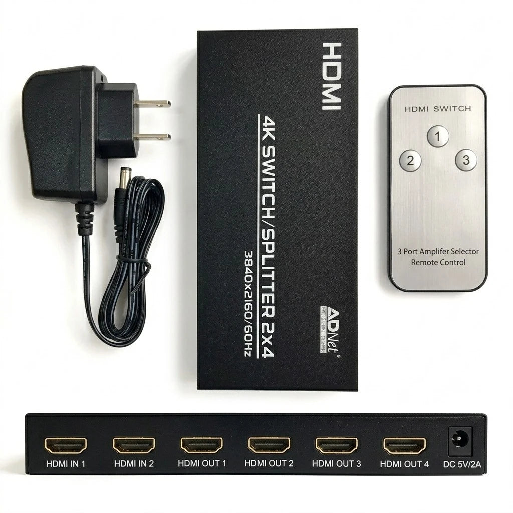 HDMI Splitter 4K 2x4