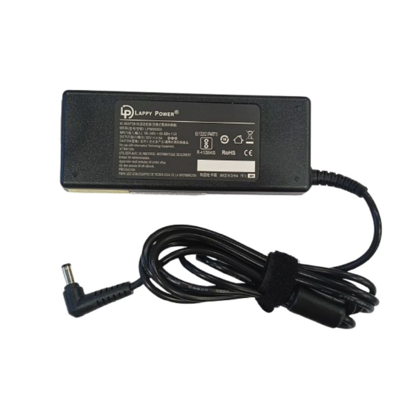 Laptop Adapter compatible for LENOVO (90W 4.5A 20V) - 5.5mm x 2.5mm Pin | Suitable for Lenovo Ideapad G360A, G430, G450, G455, G460, G460A, G470, G475, G475A