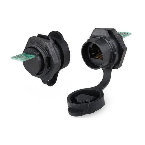 LP16-RJ45/113/SX-02-201 - LP16 Series RJ45 Female Socket IP67 Waterproof Ethernet Connector