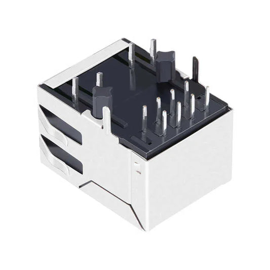 LPJ4011ABNL - Ethernet RJ45 Connector Female with Magnetics 10/100 Base-T