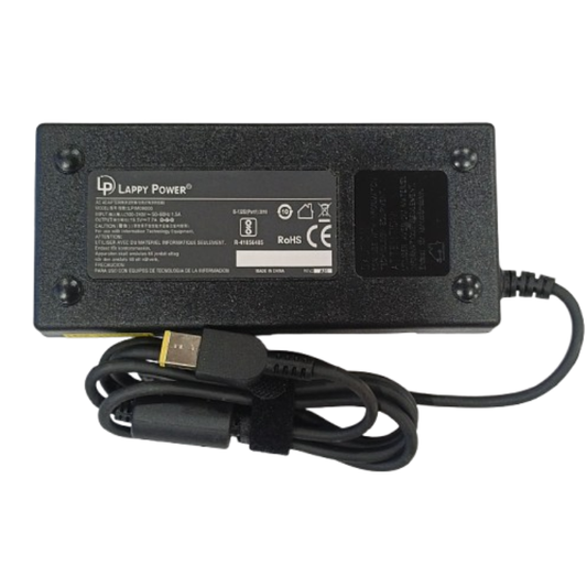 Laptop Adapter compatible for LENOVO (150W 7.7A 19.5V) Slim Tip Yellow USB Pin