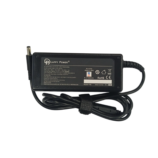 Laptop Adapter compatible for DELL (65W 3.34A 19.5V) Small Pin - 4.5mm x 3.0mm Pin