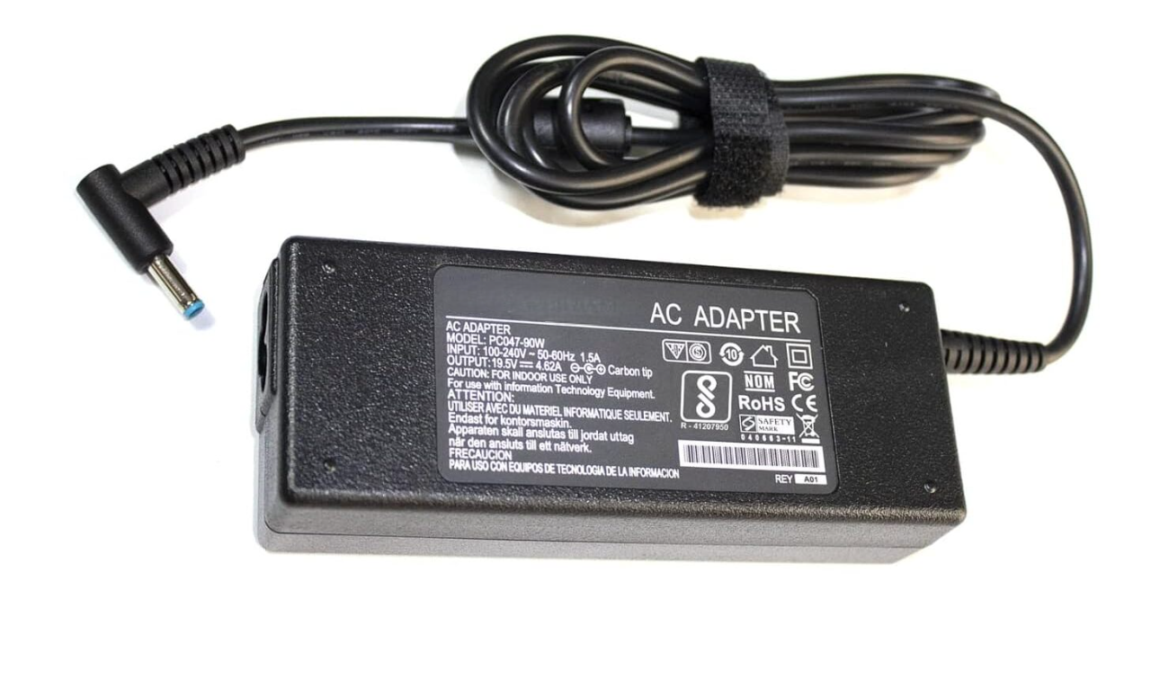 Laptop Adapter compatible for HP (90W 4.62A 19.5V) Blue Pin - 4.5mm x 3.0mm Pin | Suitable for Hp Pavilion 14-CF0000NE