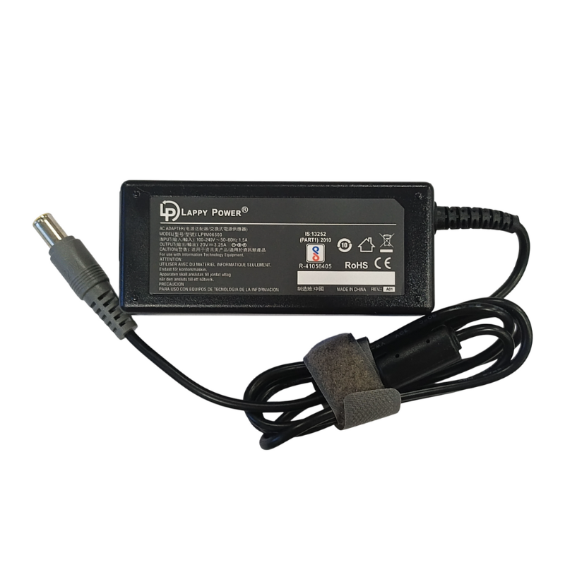 Laptop Adapter compatible for LENOVO (65W 3.25A 20V) Big Pin - 7.9mm x 5.5mm Pin