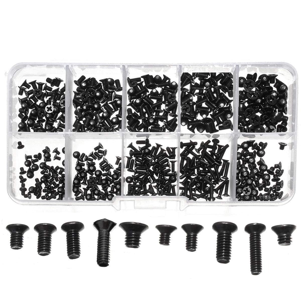 Laptop Screws Kit - 500 Pieces M2/M2.5/M3 Assorted Screws